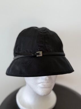 Prada Cloche Style Rain Hat